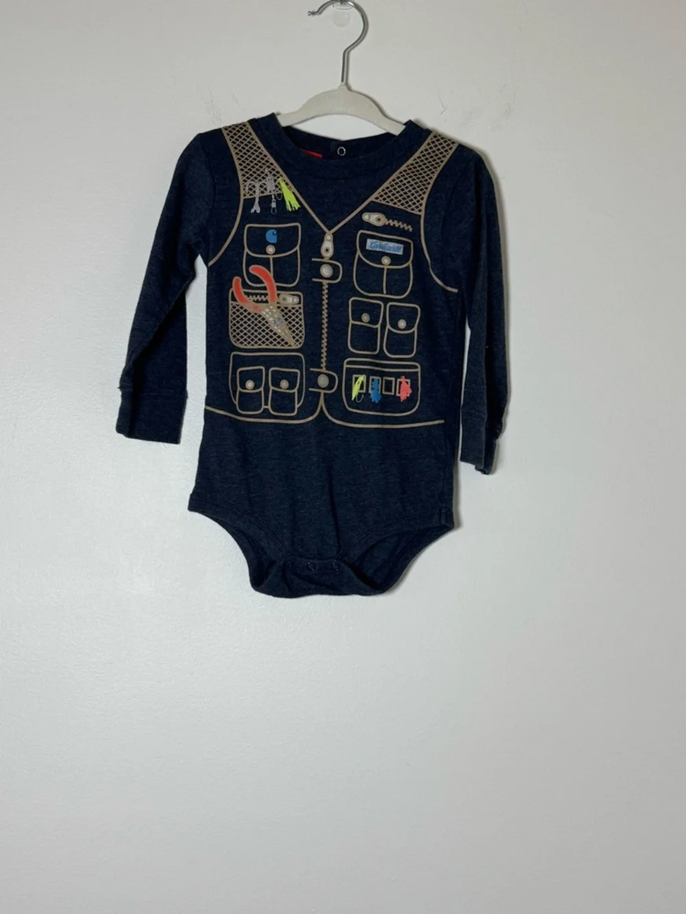 Carhartt Baby 18M Long Sleeve Bodysuit Graphic Utility Vest One Piece